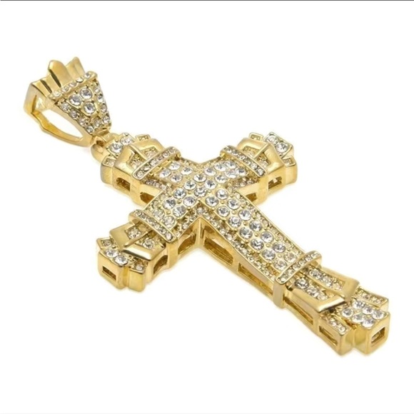 Golden Cross Necklace - Picture 6 of 7